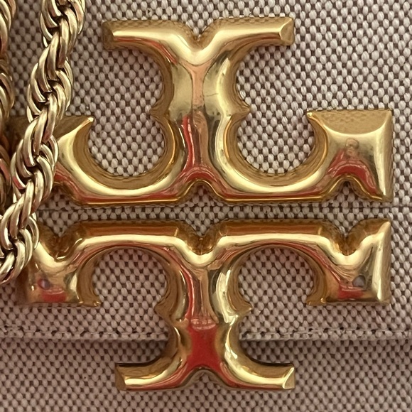 Tory Burch Leather/Canvas Small Eleanor Purse - Picture 3 of 6